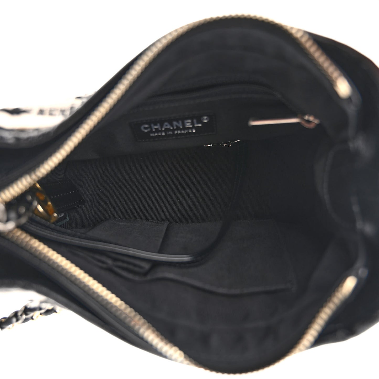 Tweed Calfskin Quilted Small Gabrielle Hobo Black Multicolor
