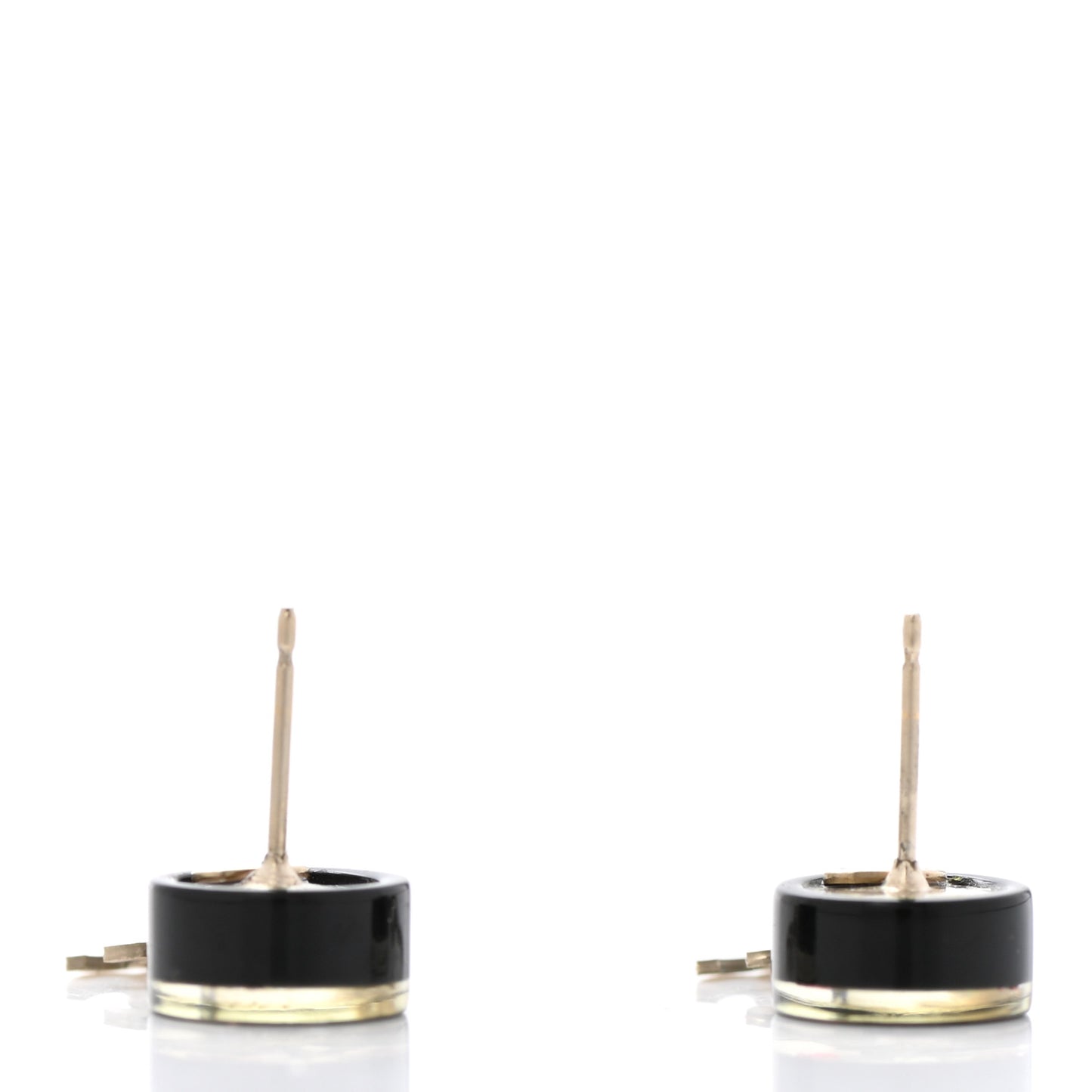 Resin CC Earrings Black Multicolor