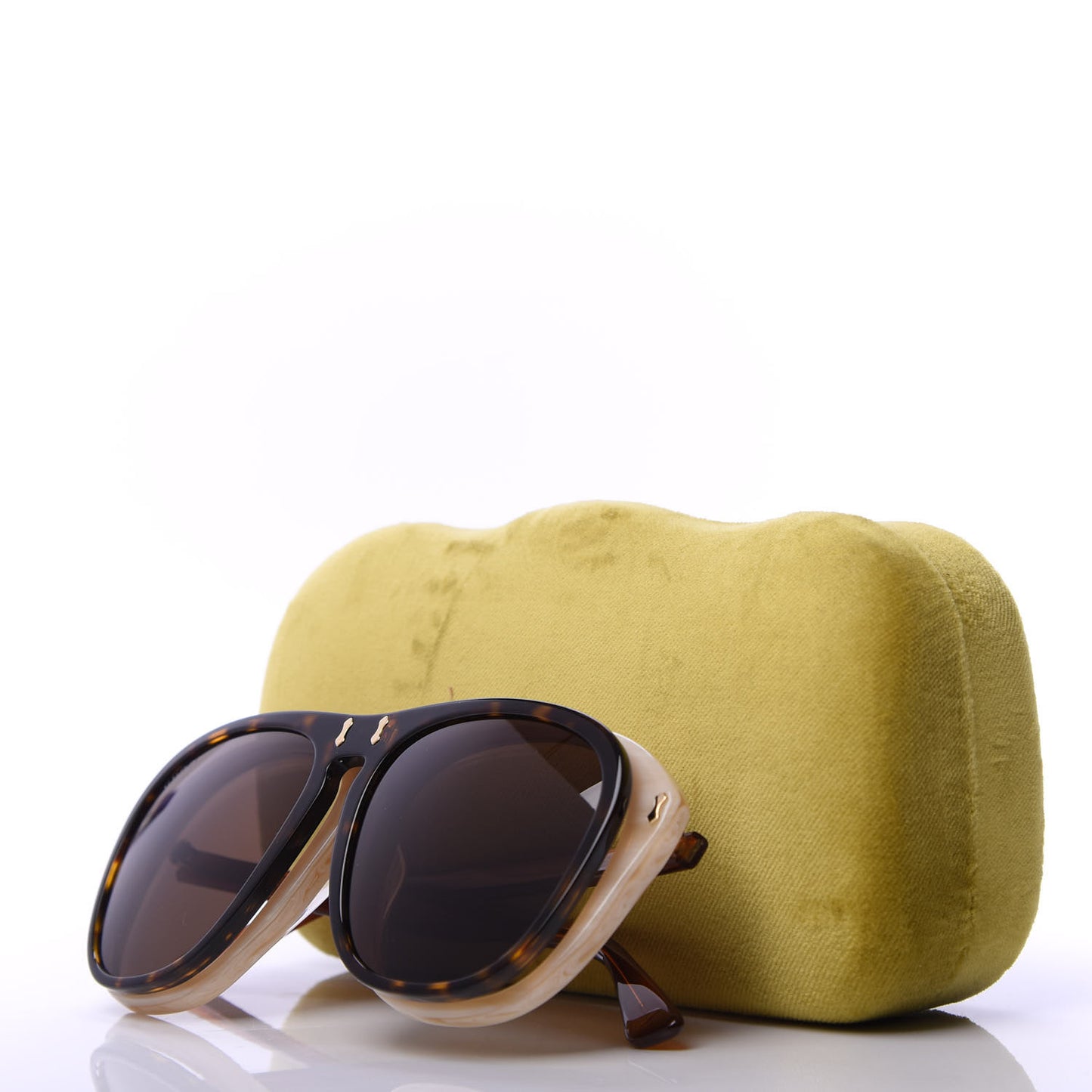 Acetate Flip Up Aviator Sunglasses GG0087S Havana