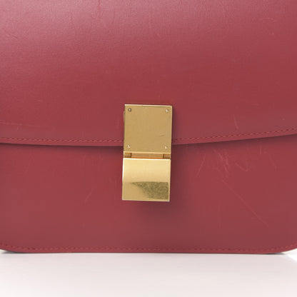 Celine Box Calfskin Medium Classic Box Flap Bag Red 15 of 15