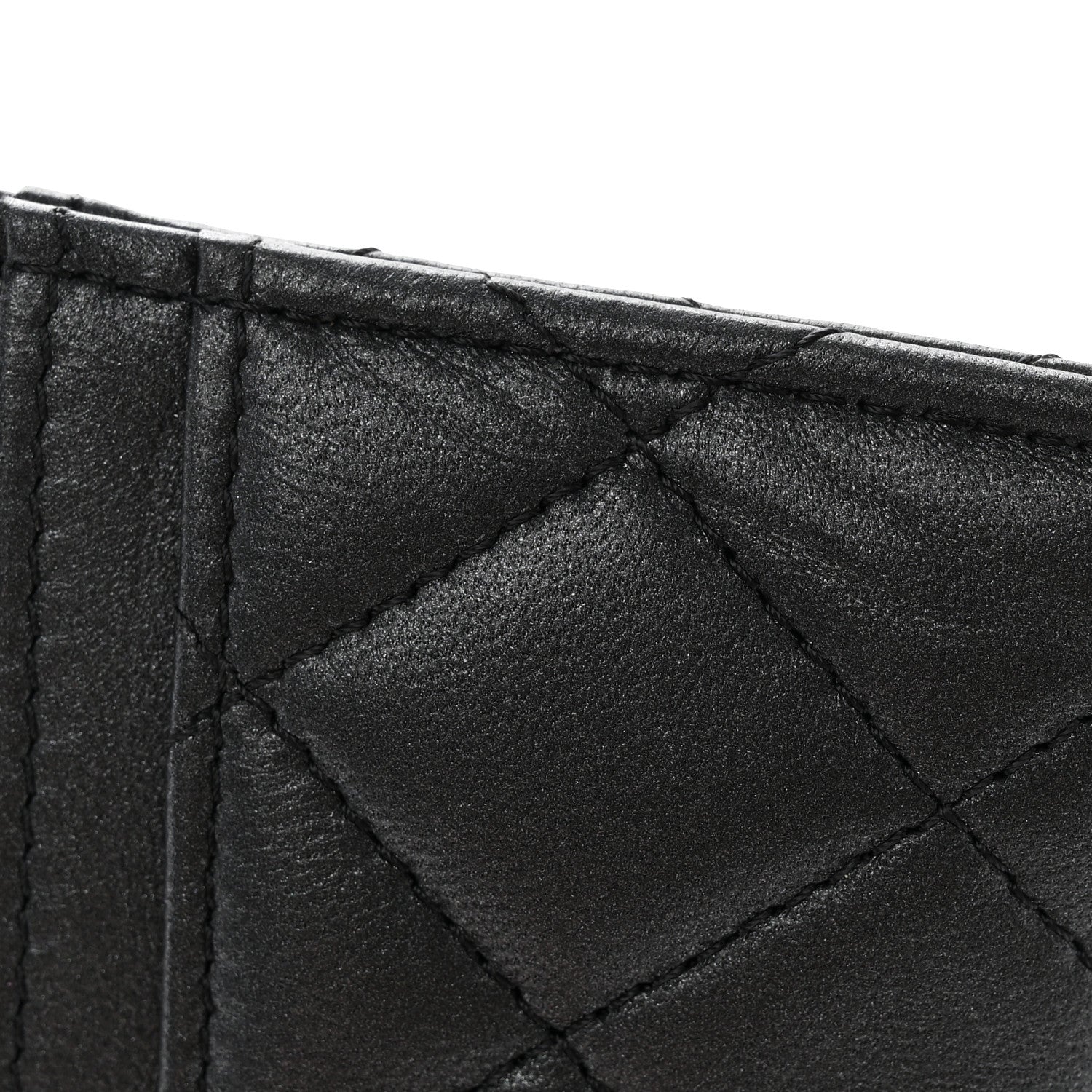 Chanel Pearly Lambskin Quilted Card Holder So Black 11 of 12