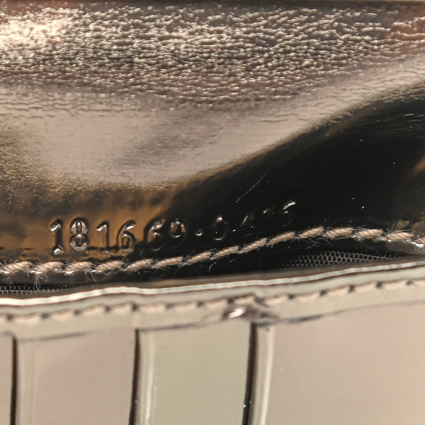 Monogram Web Ladies Web French Wallet Metallic Brown Green