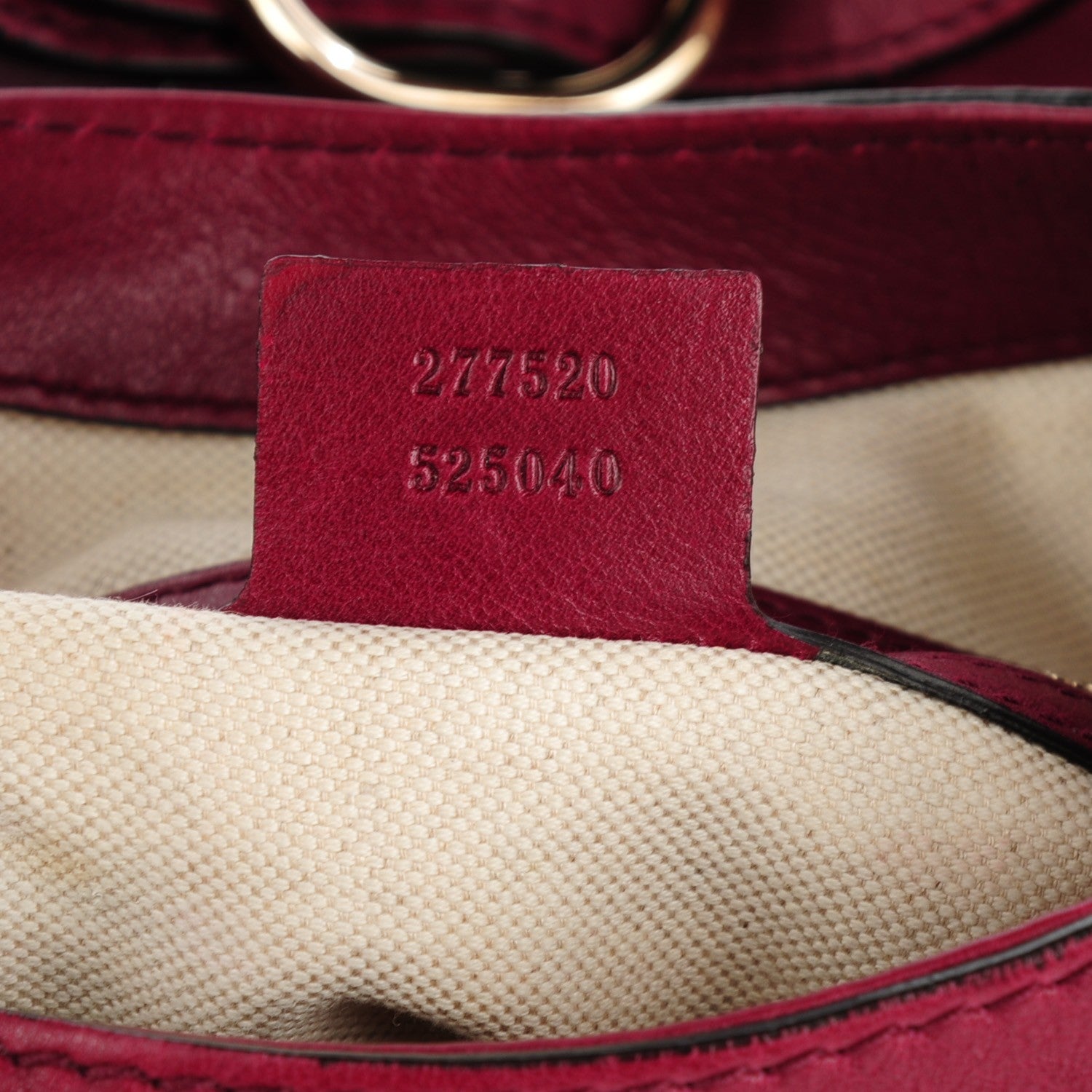 Gucci Calfskin Medium Jackie Soft Hobo Burgundy 7 of 7