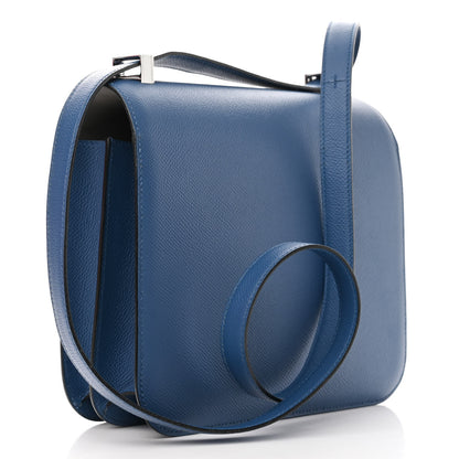 Hermes Epsom Constance Verso 24 Bleu Agate Gris Mouette 3 of 11
