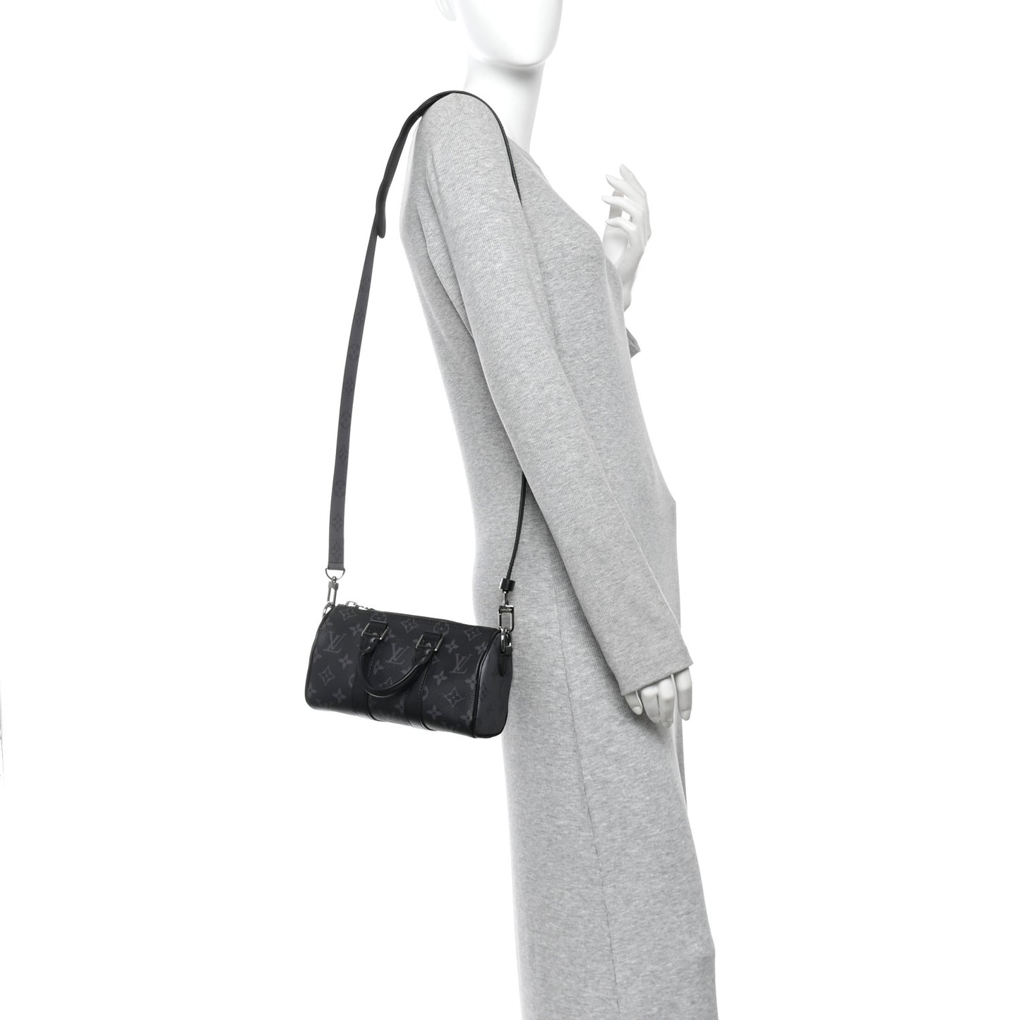 Reverse Monogram Eclipse Keepall XS Black