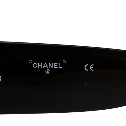 Chanel Acetate CC Logo Square Sunglasses 71472 Black 6 of 8