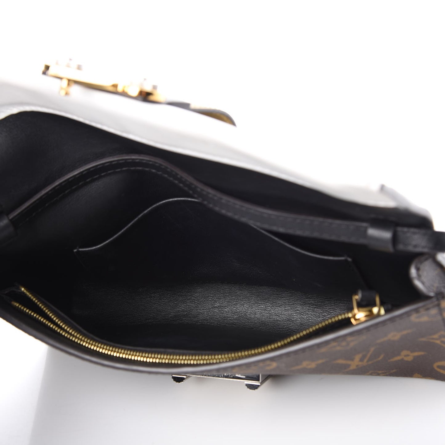 Calfskin Monogram Column Clutch