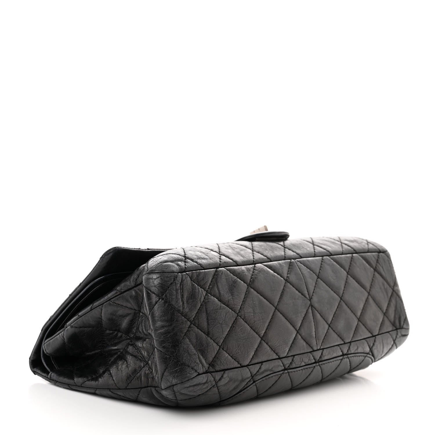 Chanel Metallic Aged Calfskin Quilted 2.55 Reissue 228 Flap Black 4 of 10