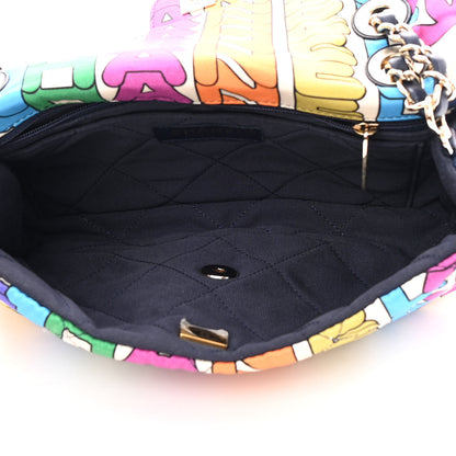 Chanel Printed Silk CC Small Single Flap Multicolor 5 of 13
