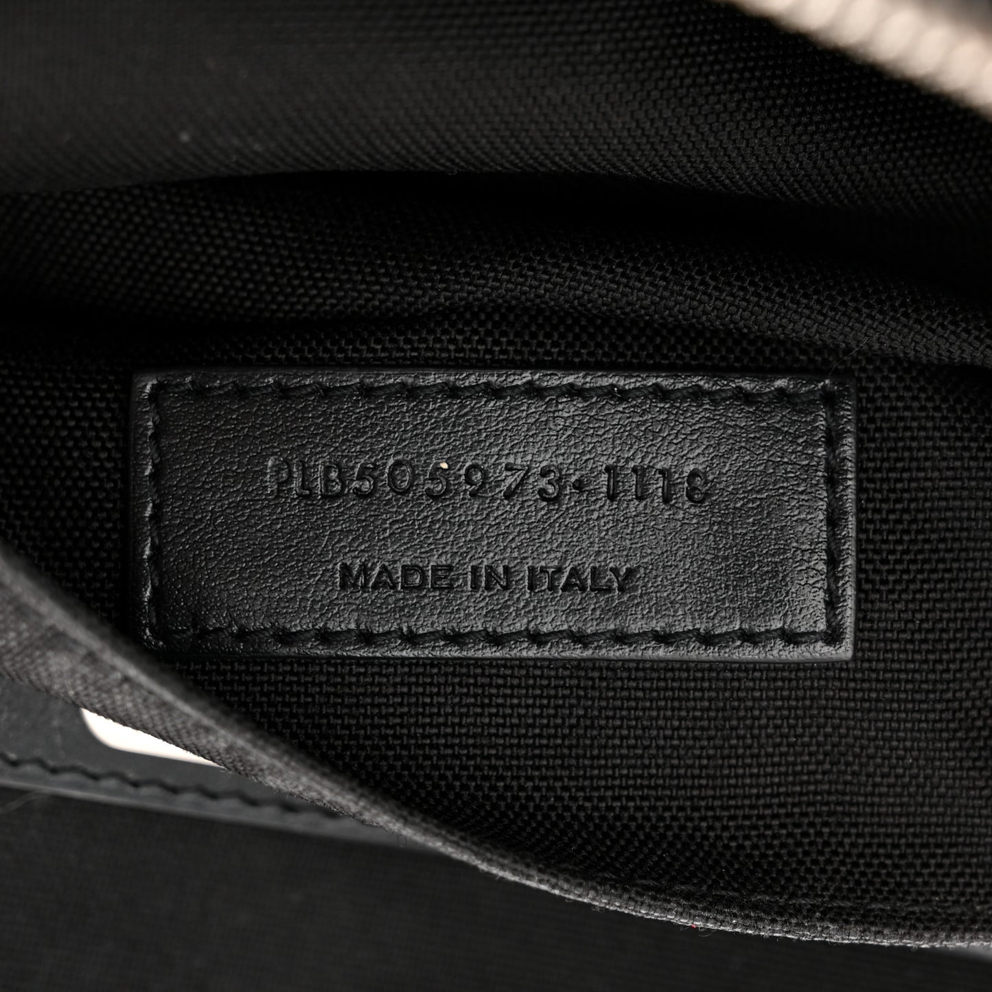 Canvas Calfskin City Belt Bag Black