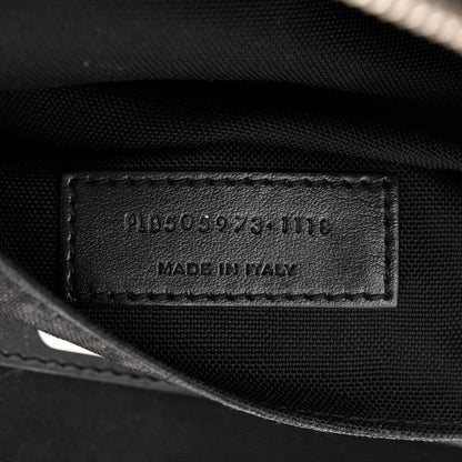 Saint Laurent Canvas Calfskin City Belt Bag Black 7 of 10