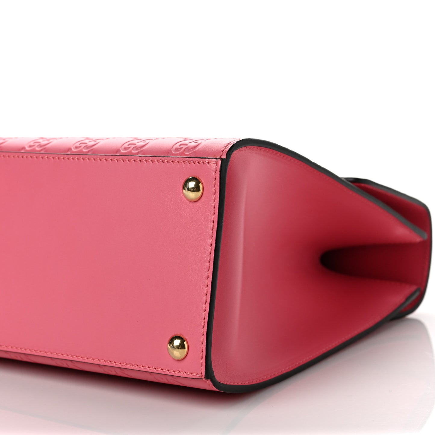 Guccissima Signature Medium Padlock Top Handle Bag Flush