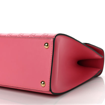 Gucci Guccissima Signature Medium Padlock Top Handle Bag Flush 9 of 10