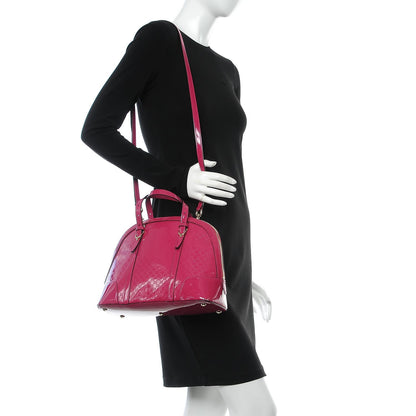 Gucci Patent Microguccissima Small Nice Top Handle Dome Bag Bright Bouganville 2 of 8