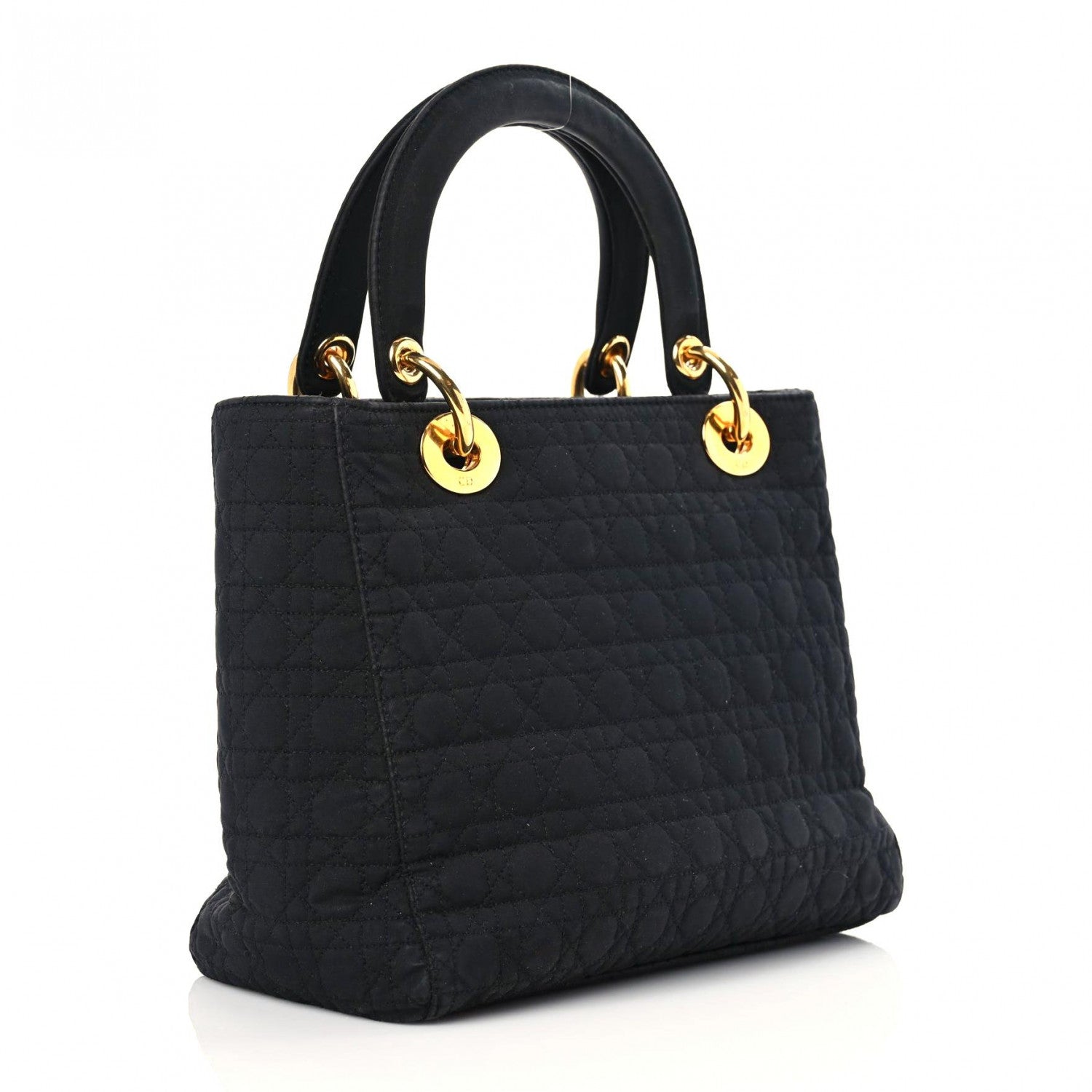 Christian Dior Nylon Cannage Medium Lady Dior Black 3 of 20