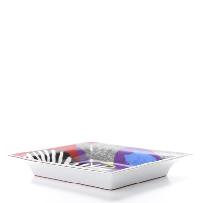 Hermes Porcelain Zebra Pegasus Change Tray Bougainvillea 4 of 6