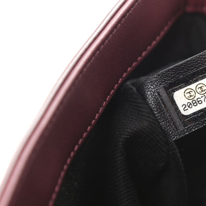 Chanel Patent Quilted Large Coco Shine Flap Burgundy 7 of 10