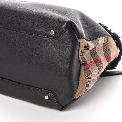 Burberry Smooth Calfskin Medium Banner Tote Black 9 of 10