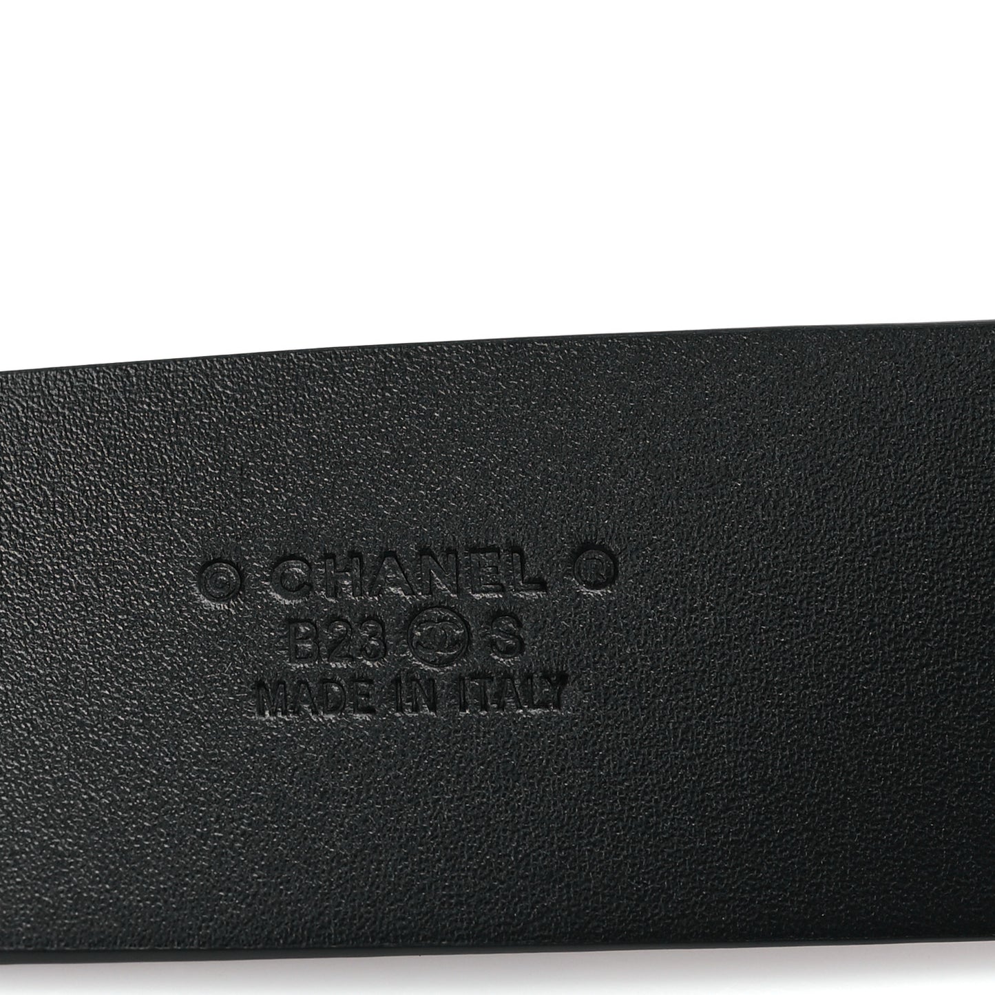 Calfskin Crystal CC Belt 90 36 Black