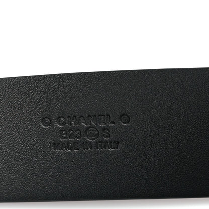 Chanel Calfskin Crystal CC Belt 90 36 Black 3 of 6