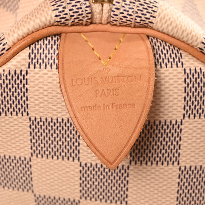 Louis Vuitton Damier Azur Speedy 30 6 of 9