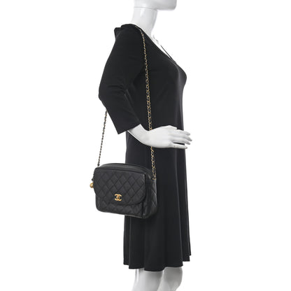 Chanel Caviar Quilted Camera Case Black 2 of 11