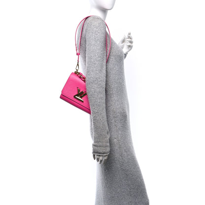 Louis Vuitton Epi Twist Braided Chain Shoulder Bag PM Rose Miami Pink 2 of 10