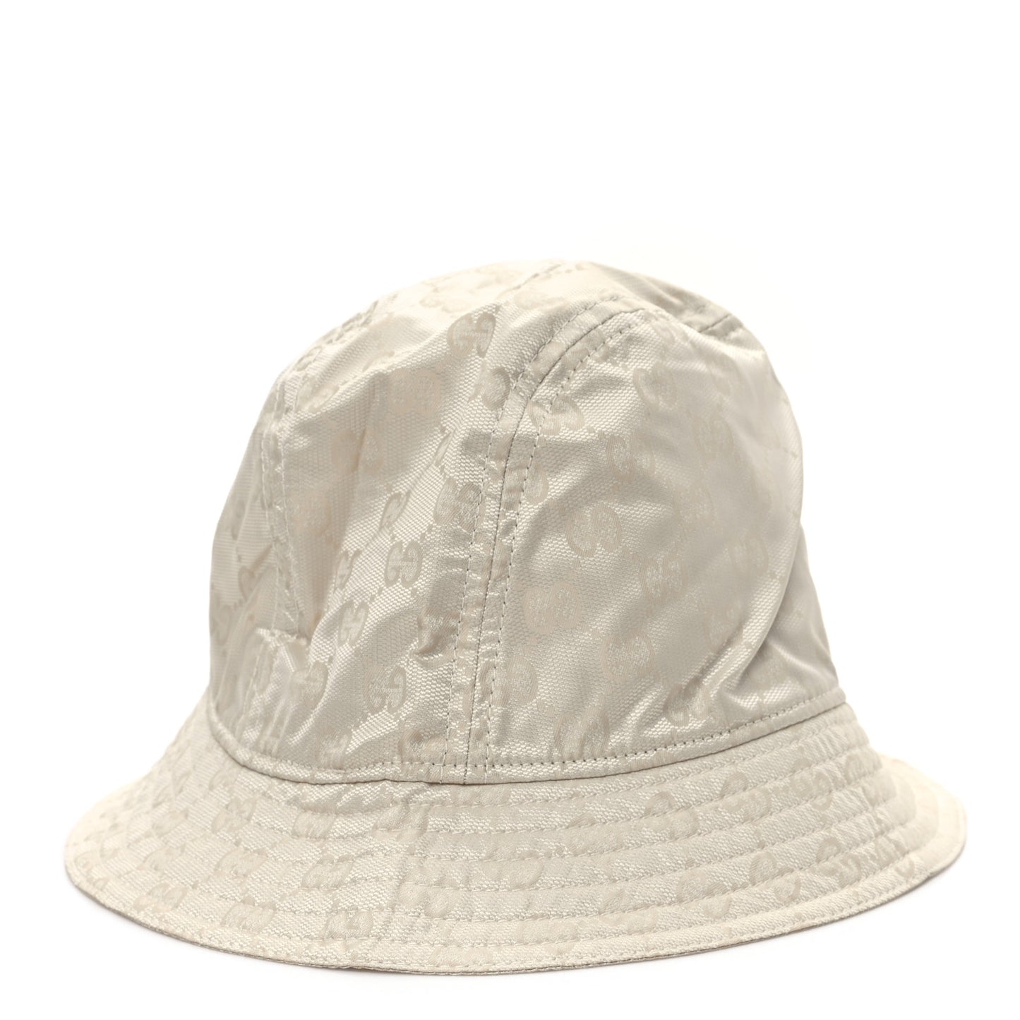 Nylon Monogram Bucket Hat XL Beige