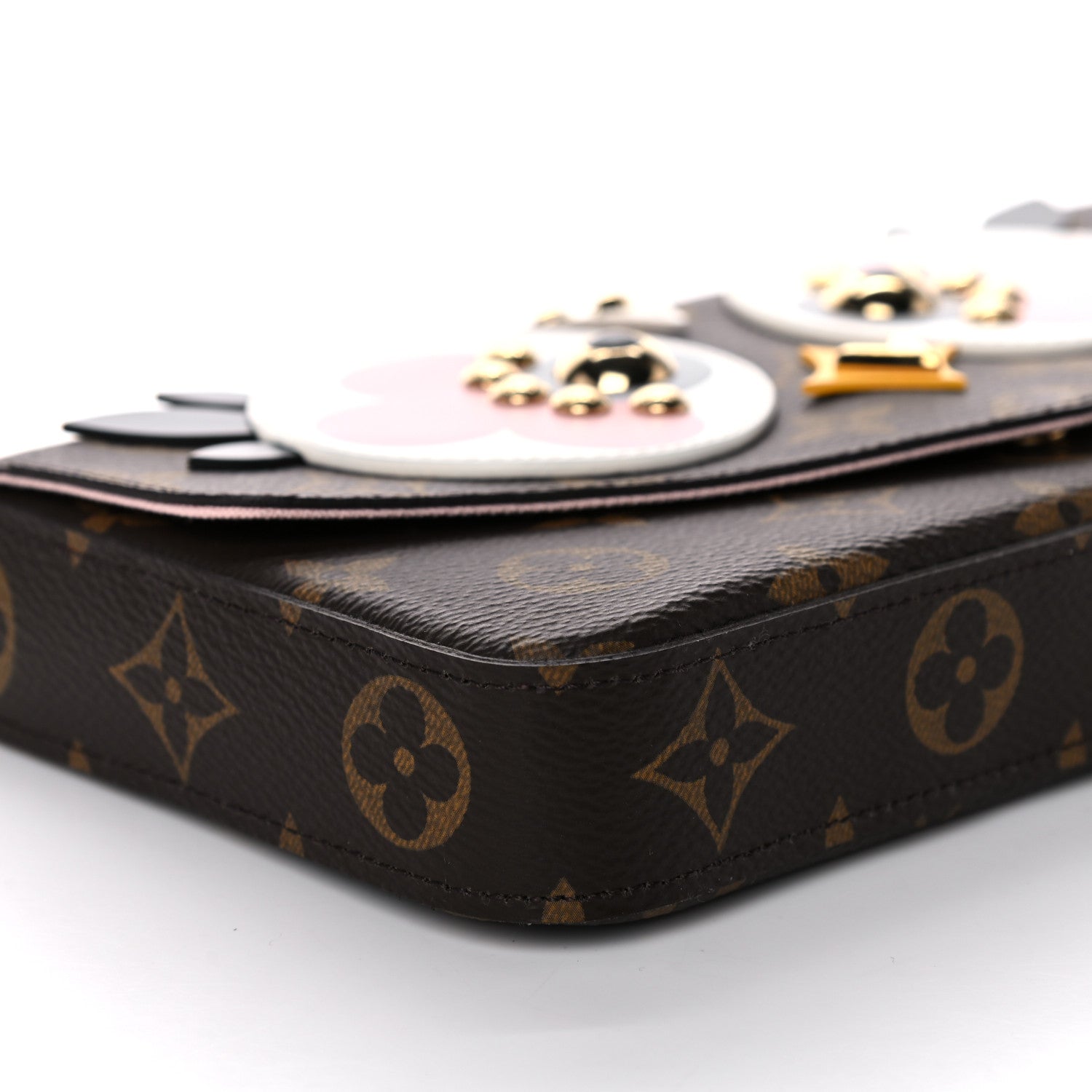 Louis Vuitton Monogram Lovely Birds Pochette Felicie Chain Wallet 6 of 12