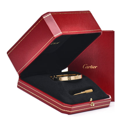 Cartier 18K Yellow Gold LOVE Bracelet 17 4 of 4