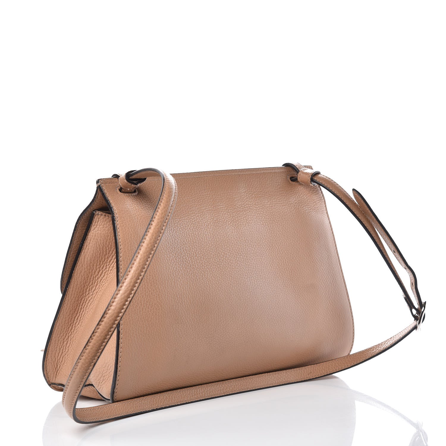 Gucci Cellarius Calfskin Medium Bamboo Daily Flap Shoulder Bag Camelia 3 of 18