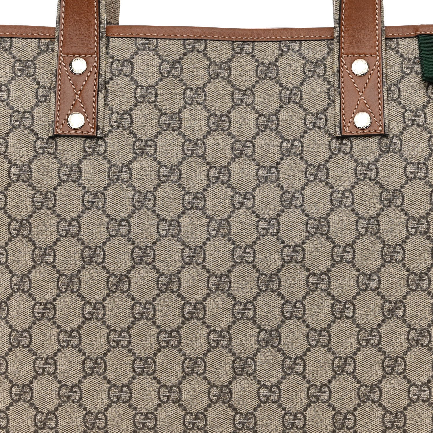 Gucci GG Plus Monogram Medium Signature Web Loop Tote Brown 8 of 14