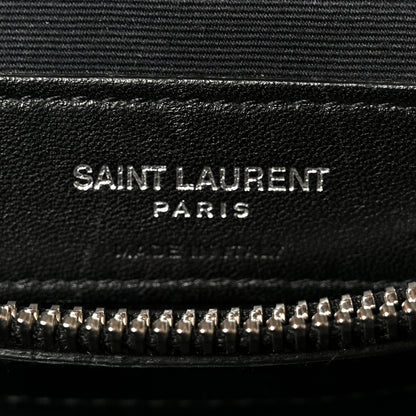 Saint Laurent Calfskin Y Quilted Monogram Medium Loulou Chain Satchel Black 7 of 11