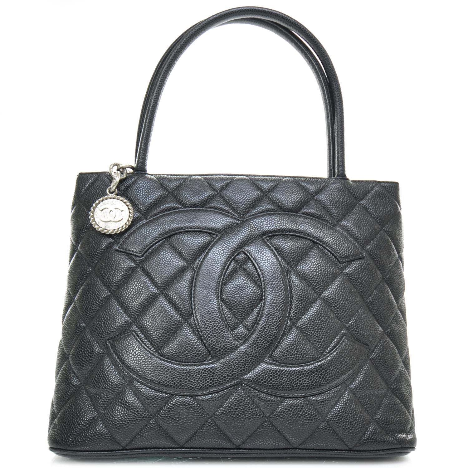 Chanel Caviar Quilted Medallion Tote Black 1 of 10