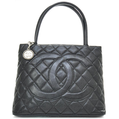 Chanel Caviar Quilted Medallion Tote Black 1 of 10