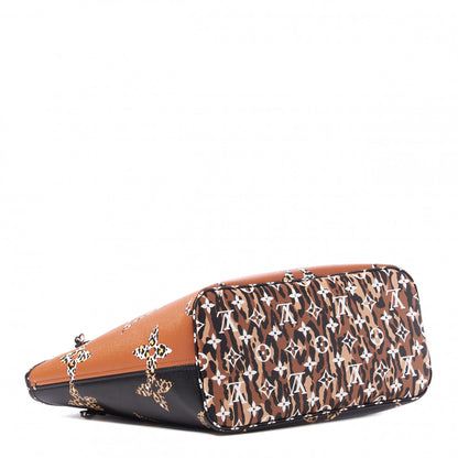 Louis Vuitton Monogram Giant Jungle Neverfull MM Black 3 of 8