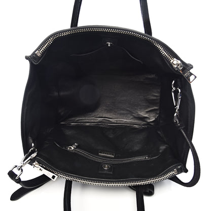 Prada Suede Scamosciato Twin Pocket Tote Black 5 of 12