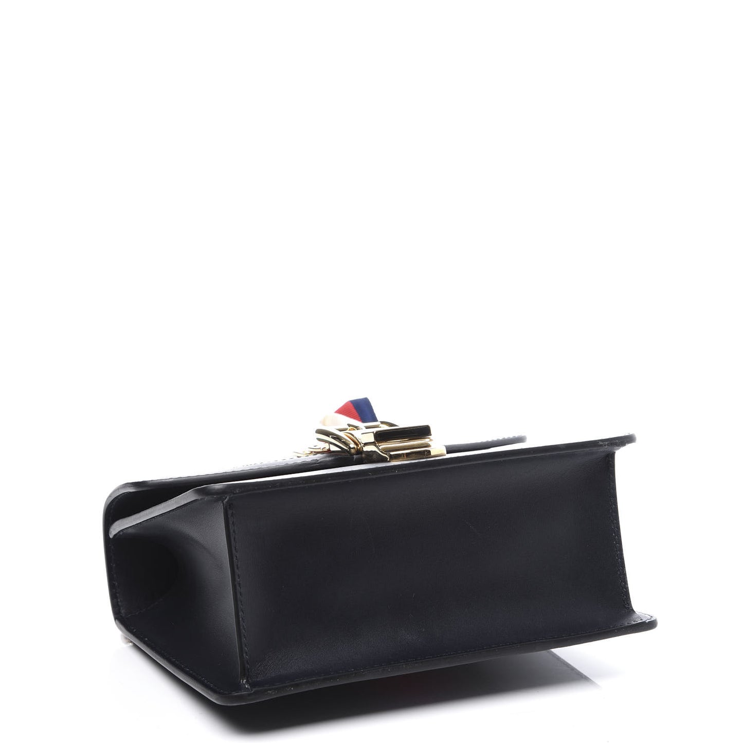 Calfskin Mini Sylvie Chain Shoulder Bag Navy