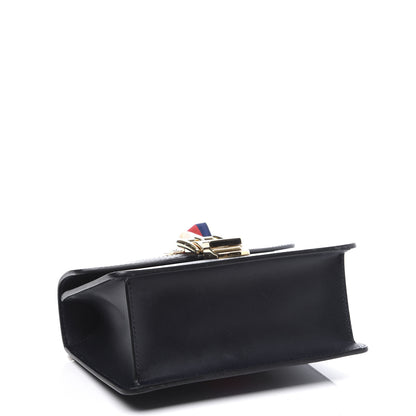Gucci Calfskin Mini Sylvie Chain Shoulder Bag Navy 3 of 12