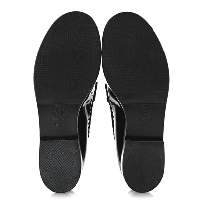 Chanel Patent Calfskin CC Mocassin Loafers 37.5 Black 6 of 12