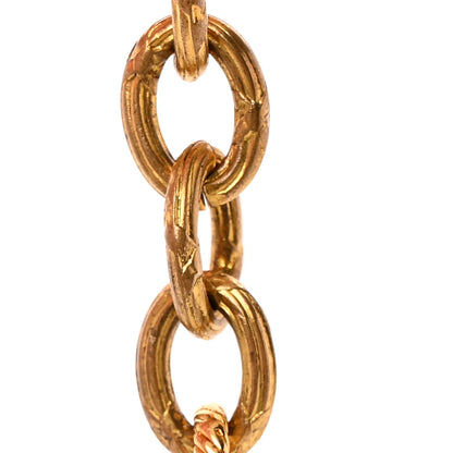 Chanel Metal Braided CC Logo Key Chain Gold 4 of 5