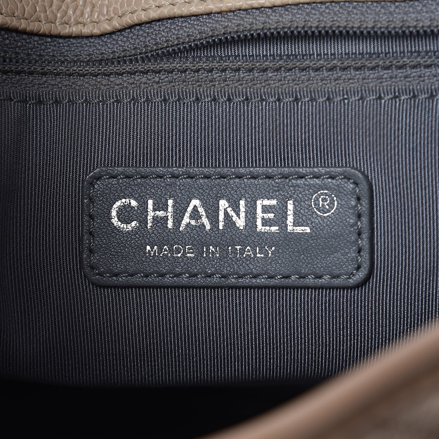Chanel Caviar Quilted Large French Riviera Flap Beige 6 of 20