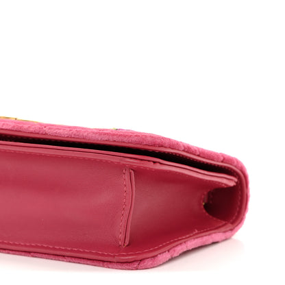Gucci Velvet Matelasse Love Embroidered GG Marmont Mini Bag Light Raspberry Rose 9 of 11