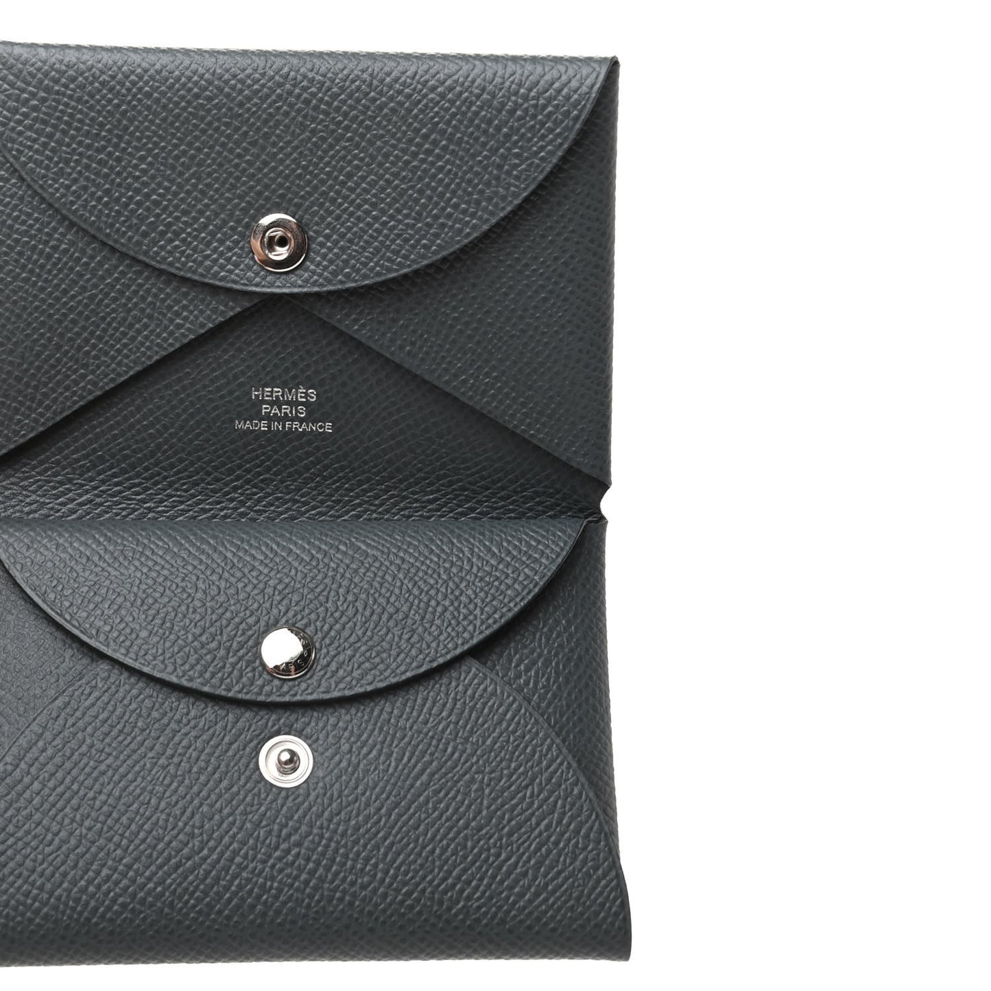 Epsom Calvi Duo Card Case Bleu Orage