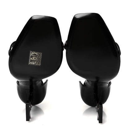 Saint Laurent Patent Calfskin Opyum 110 Sandals 39 Black 6 of 10