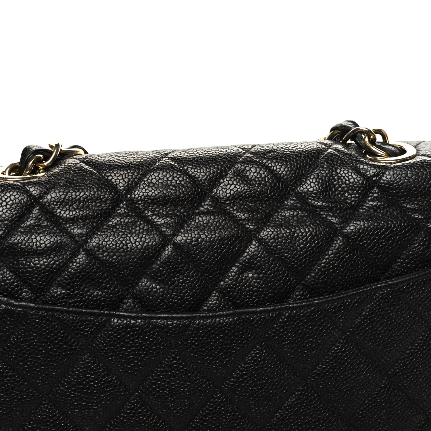 Chanel Caviar Quilted Jumbo Single Flap Black 12 of 12