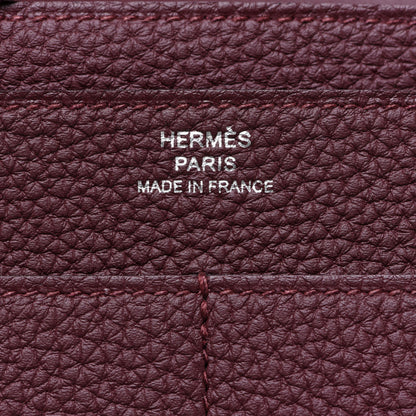 Hermes Togo Dogon Duo Wallet Bordeaux 7 of 10