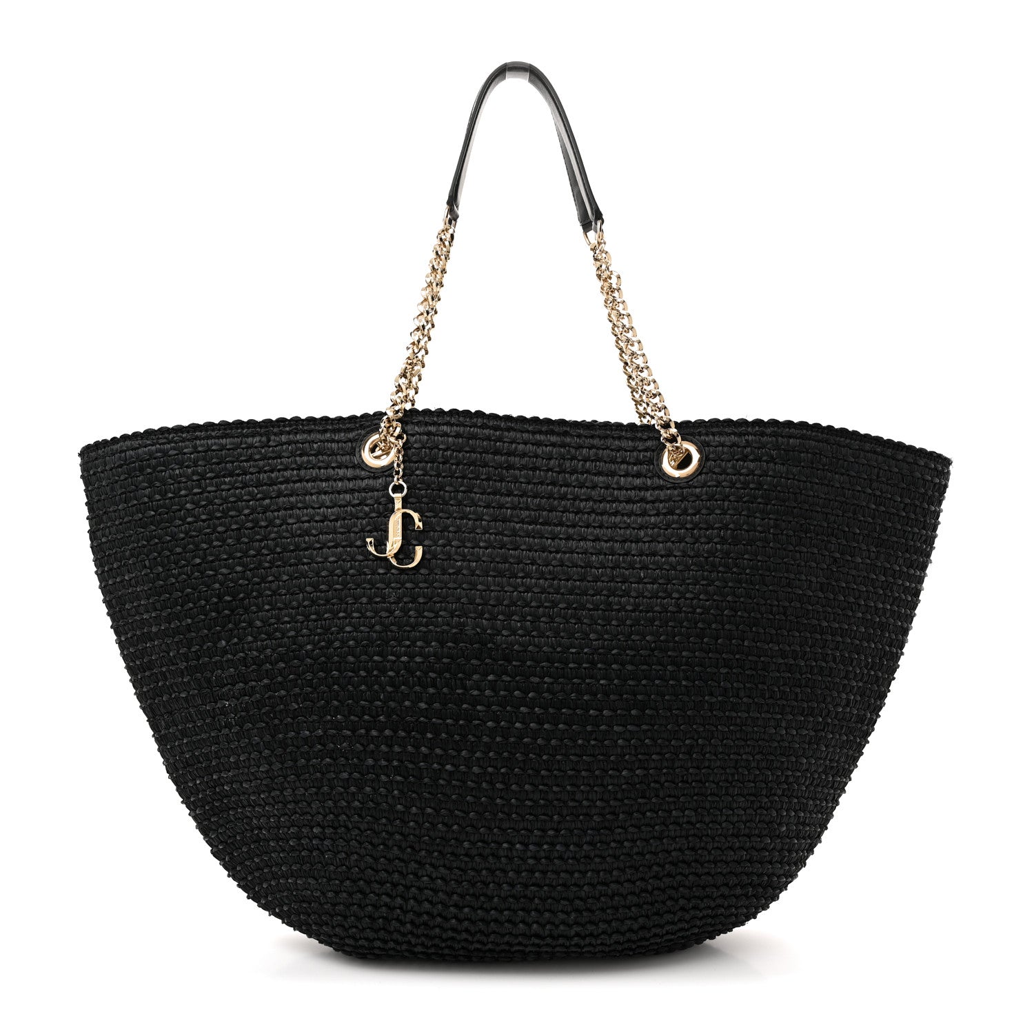 Jimmy Choo Raffia Small Mari Tote Black 1 of 12