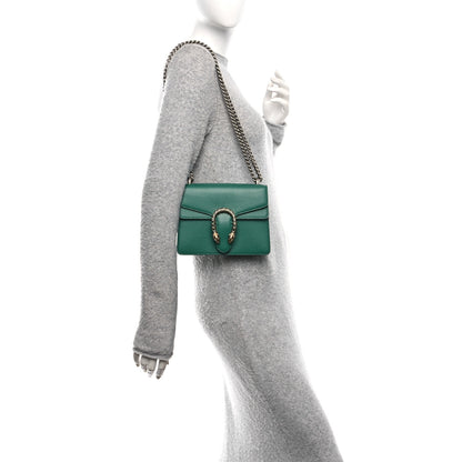 Gucci Calfskin Mini Dionysus Shoulder Bag Emerald 2 of 12