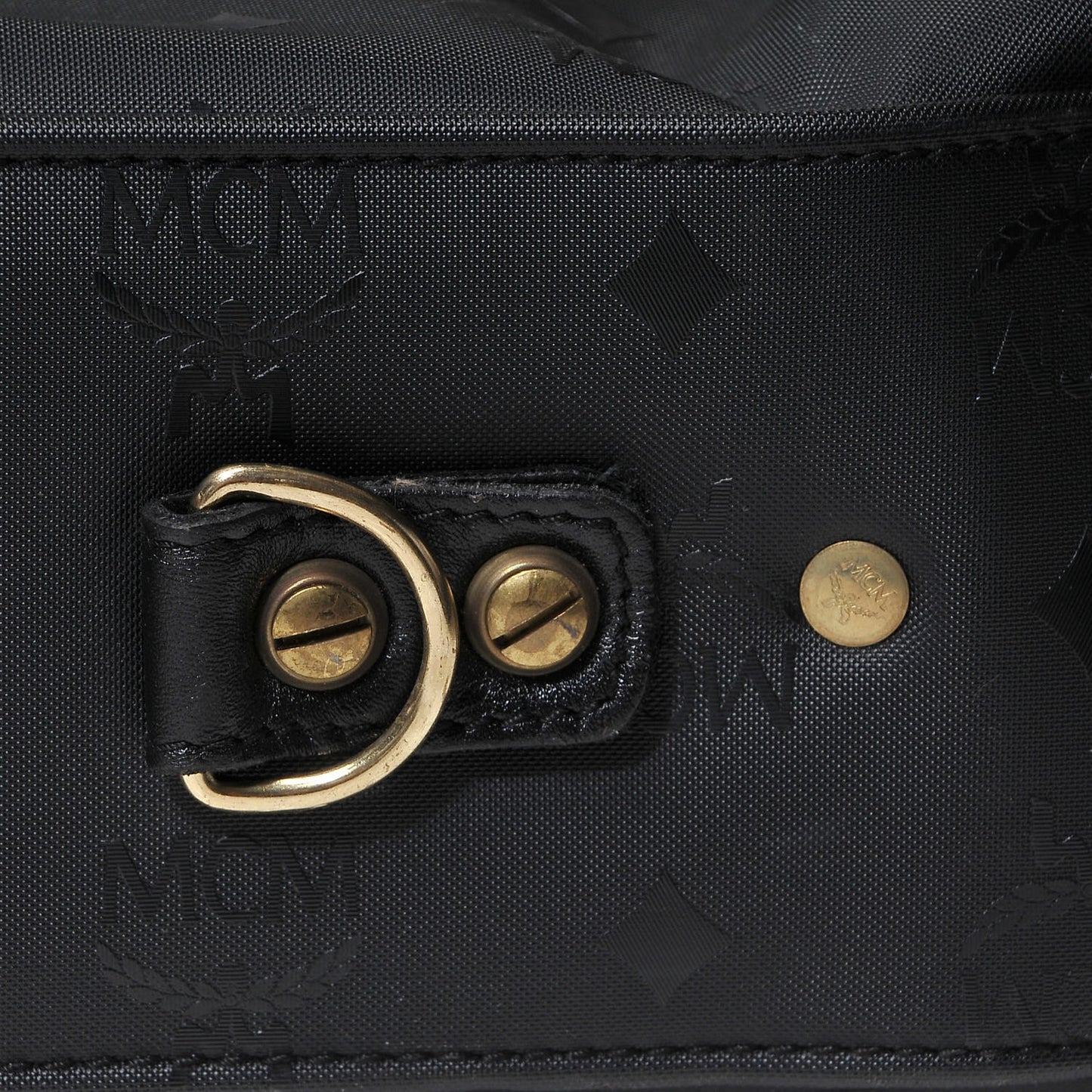 Monogram Coated Canvas Garment Bag Black